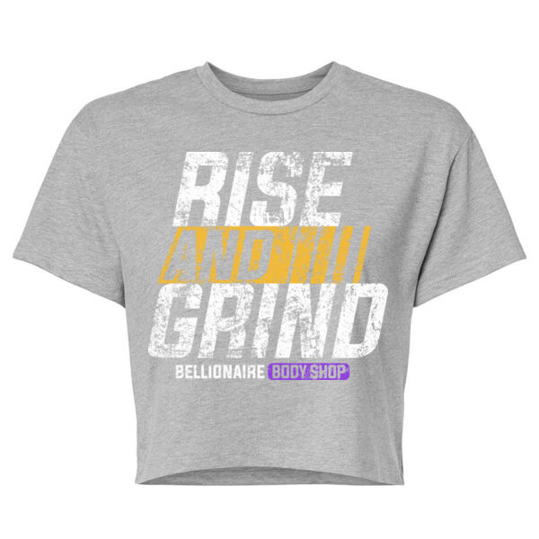 RISE AND GRIND - WOMEN'S CROP T-SHIRT - $7C4AF2$ Thumbnail